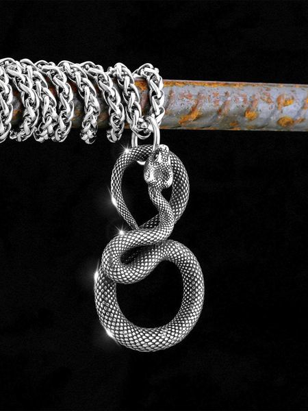 men's accessories snake on the neck, Silver
men's accessories snake on the neck, Silver