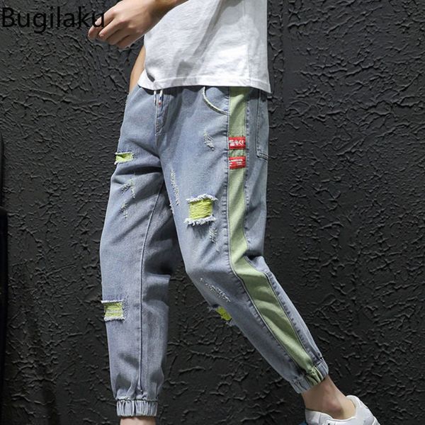 men's jeans bugilaku worn denim men's summer thin cropped loose halen leggings overage pants trendy label 230724, Blue
men's jeans bugilaku worn denim men's summer thin cropped loose halen leggings overage pants trendy label 230724, Blue