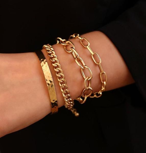 link chain flashbuy adjustable 4pcsset punk bangle bracelets sets women male vintage personality gold color set jewelry pulseira2691521, Black
link chain flashbuy adjustable 4pcsset punk bangle bracelets sets women male vintage personality gold color set jewelry pulseira2691521, Black