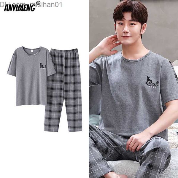 men's sleepwear men's pajamas summer new knitted cotton pjs casual pajamas men's o-neck short sleeve long pants men's pa, Black;brown
men's sleepwear men's pajamas summer new knitted cotton pjs casual pajamas men's o-neck short sleeve long pants men's pa, Black;brown