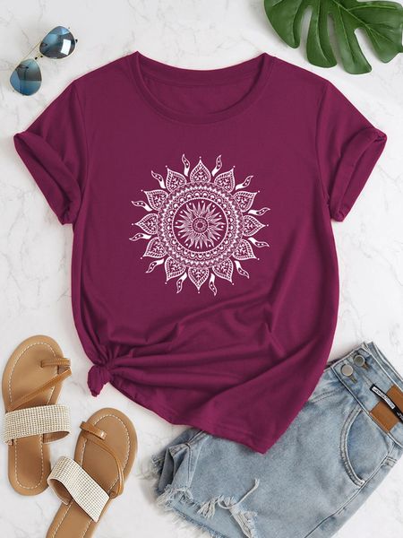 womens tshirt plus size lotus print tee print crew neck tshirt casual loose short sleeve fashion summer tshirts 230724, White
womens tshirt plus size lotus print tee print crew neck tshirt casual loose short sleeve fashion summer tshirts 230724, White