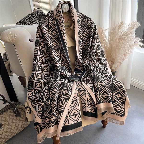 scarves wraps geometric imitation cashmere scarf women's seasonal jacquard versatile shawl double sided thickened neck, Red;brown
scarves wraps geometric imitation cashmere scarf women's seasonal jacquard versatile shawl double sided thickened neck, Red;brown