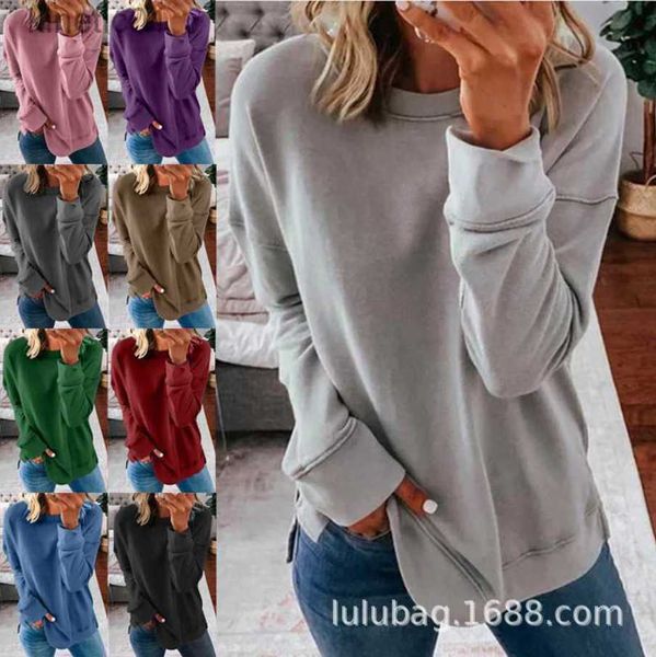 designer lulus lemens women lu long sleeve autumn/winter new solid loose solid sweater round neck long sleeve top, White
designer lulus lemens women lu long sleeve autumn/winter new solid loose solid sweater round neck long sleeve top, White