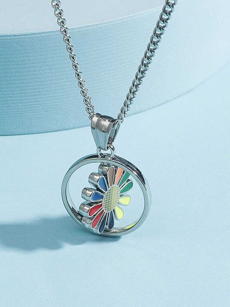 men's accessories fashionable and popular men flower charm necklace punk hip pop style for jewelry gift and for a stylish look, Silver
men's accessories fashionable and popular men flower charm necklace punk hip pop style for jewelry gift and for a stylish look, Silver