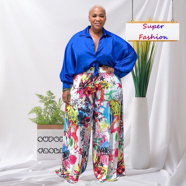 women's plus size tracksuits l4xl two piece sets fall outfit clothing fashion long sleeve and wide leg pants female suits drop 230721, Black
women's plus size tracksuits l4xl two piece sets fall outfit clothing fashion long sleeve and wide leg pants female suits drop 230721, Black