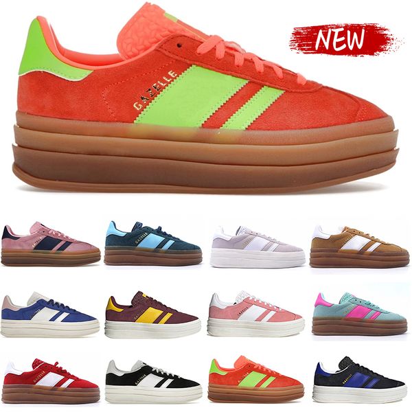 new gazelle platform casual shoes designer men women sneakers velvet bold pink glow black white solar orange green aqua chocolate blue fashi
new gazelle platform casual shoes designer men women sneakers velvet bold pink glow black white solar orange green aqua chocolate blue fashi
