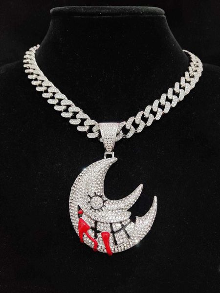 men's accessories men rhinestone moon pendant necklace for jewelry gift and party, Silver
men's accessories men rhinestone moon pendant necklace for jewelry gift and party, Silver