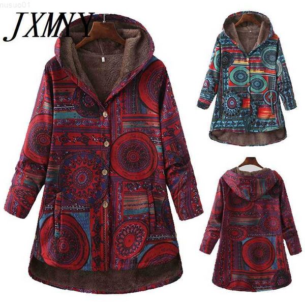 women's jackets women winter floral printed coat vintage harajuku plus size loose casual jackets plus velvet thick warm hooded fashion, Black;brown
women's jackets women winter floral printed coat vintage harajuku plus size loose casual jackets plus velvet thick warm hooded fashion, Black;brown