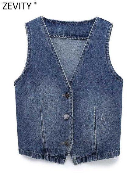 women's jackets zevity 2022 women fashion v neck sleeveless slim denim vest jacket ladies retro metal buttons short waistcoat ct2940, Black;brown
women's jackets zevity 2022 women fashion v neck sleeveless slim denim vest jacket ladies retro metal buttons short waistcoat ct2940, Black;brown