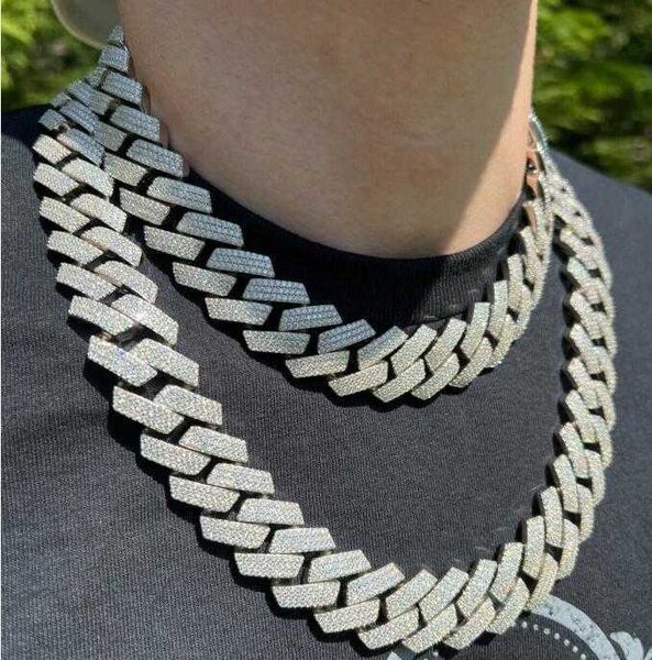 luxury hip hop necklace jewelry 925 sterling silver iced out 22mm moissanite prong miami cuban link chain for men
luxury hip hop necklace jewelry 925 sterling silver iced out 22mm moissanite prong miami cuban link chain for men