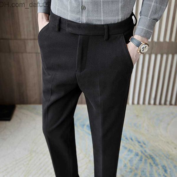 men's tracksuits new grey men's slim fit wool pants autumn/winter thick trousers men's slim fit business pants hombre fashion, Gray
men's tracksuits new grey men's slim fit wool pants autumn/winter thick trousers men's slim fit business pants hombre fashion, Gray