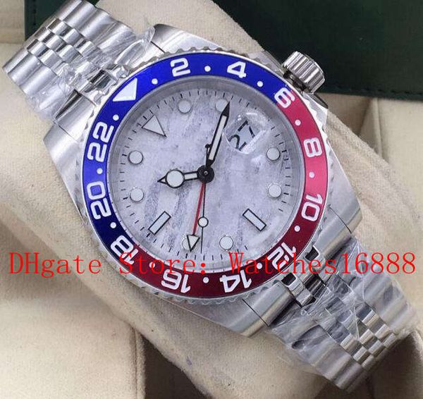 new model 2 style stainless steel gmt ii men's wrist watch 40mm 126719 ceramic bezel sapphire automatic mechanical mens watches, Slivery;brown
new model 2 style stainless steel gmt ii men's wrist watch 40mm 126719 ceramic bezel sapphire automatic mechanical mens watches, Slivery;brown