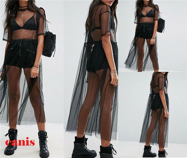 women's tanks camis summer fashion casual women black see-through mesh summer sheer long t-shirts 230721, White
women's tanks camis summer fashion casual women black see-through mesh summer sheer long t-shirts 230721, White