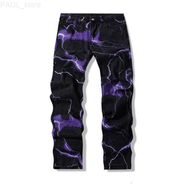 men's mens jeans vibe style lightning print tie dye men straight y2k trousers hip hop vintage japanese women denim pants ropa hombre 23, Blue
men's mens jeans vibe style lightning print tie dye men straight y2k trousers hip hop vintage japanese women denim pants ropa hombre 23, Blue