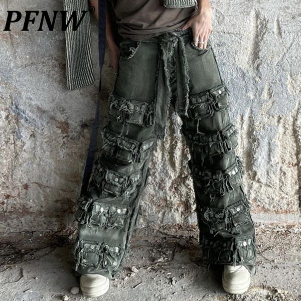 men's pants pfnw autumn winter men's baggy pockets patchwork cargo pants fashion youth straight vintage cotton casual trousers 12a, Black
men's pants pfnw autumn winter men's baggy pockets patchwork cargo pants fashion youth straight vintage cotton casual trousers 12a, Black