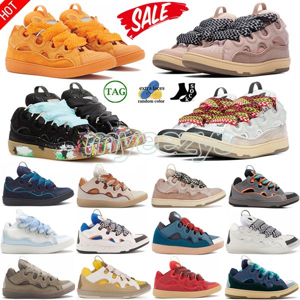 designer luxury embossed leather lace-up casual shoes curb extraordinary trainers calfskin rubber nappa platformsole outdoor vintage sneaker, Black
designer luxury embossed leather lace-up casual shoes curb extraordinary trainers calfskin rubber nappa platformsole outdoor vintage sneaker, Black