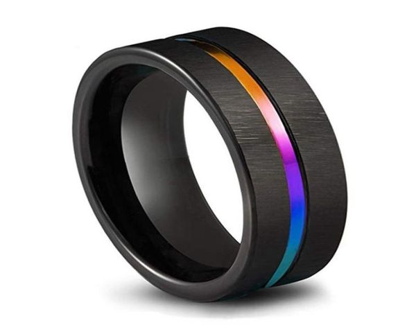 men039s jewelry black tungsten carbide wedding ring 8mm colorful rainbow ring size 613 size 6 138348095, Silver
men039s jewelry black tungsten carbide wedding ring 8mm colorful rainbow ring size 613 size 6 138348095, Silver