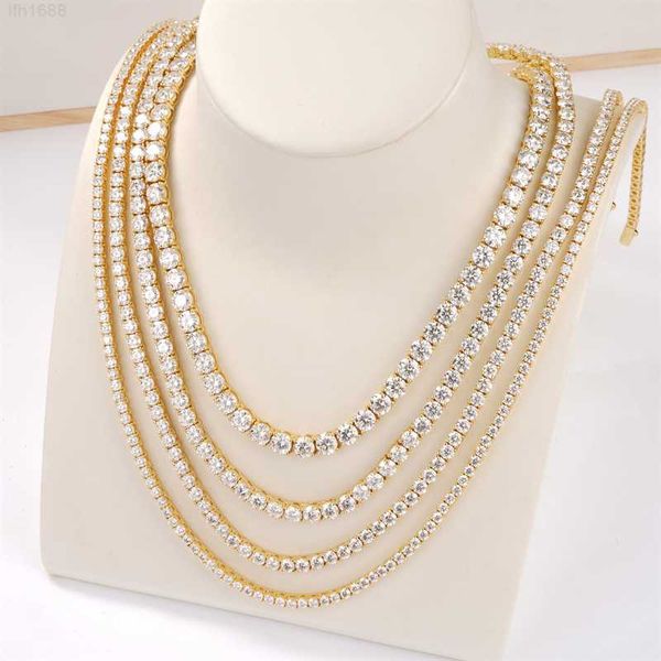 18inch gold plated vvs moissanite tennis diamond jewelry necklaces s925 sterling silver tennis chain
18inch gold plated vvs moissanite tennis diamond jewelry necklaces s925 sterling silver tennis chain