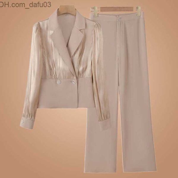 women's two piece pants women's spring and autumn thin jacket pants two piece set korean office women's elegant set coat men&, White
women's two piece pants women's spring and autumn thin jacket pants two piece set korean office women's elegant set coat men&, White