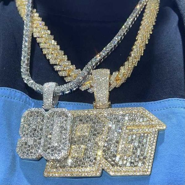 custom popular moissanite hip hop jewelry cuban link chain vvs1 diamond iced out pendant, Silver
custom popular moissanite hip hop jewelry cuban link chain vvs1 diamond iced out pendant, Silver
