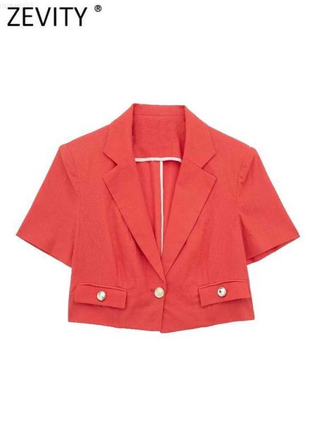 women's suits blazers zevity 2023 women fashion notched collar front button cropped blazer coat female short sleeve outerwear chic suit, White;black
women's suits blazers zevity 2023 women fashion notched collar front button cropped blazer coat female short sleeve outerwear chic suit, White;black