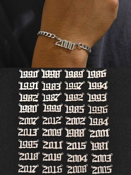 men's accessories 1pc fashion trend simple personality retro style commemorative significance birthday year silver stainless steel pend, Black
men's accessories 1pc fashion trend simple personality retro style commemorative significance birthday year silver stainless steel pend, Black
