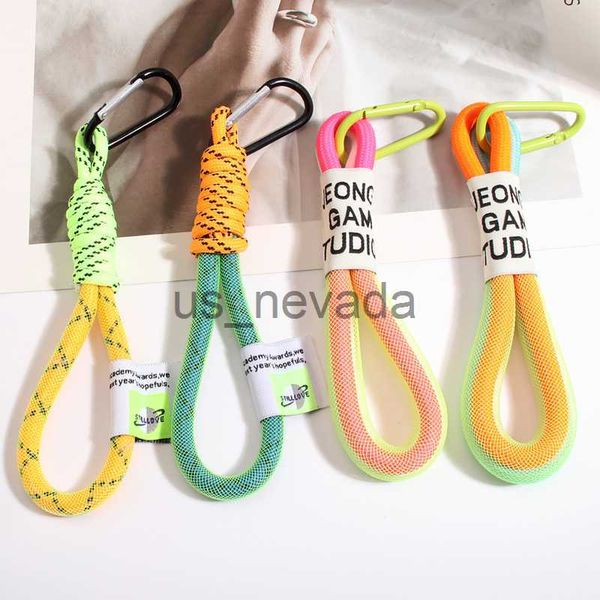 keychains lanyards creative iridescent braid rope keychain carabiner key ring for backpack pendant accessorie hanging cord jewelry j230724, Silver
keychains lanyards creative iridescent braid rope keychain carabiner key ring for backpack pendant accessorie hanging cord jewelry j230724, Silver