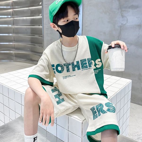 clothing sets boys summer fashion short sleeve sports suits 2023 trendy style 4 13 years youth teenage loose hip hop oversize clothes 230724, White
clothing sets boys summer fashion short sleeve sports suits 2023 trendy style 4 13 years youth teenage loose hip hop oversize clothes 230724, White
