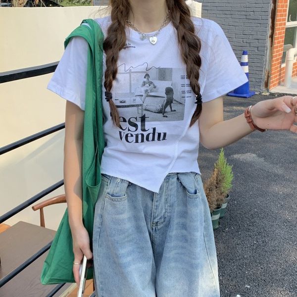 womens tshirt letter woman tshirts summer short sleeve t shirt graphic tee korean style tshirt femme y2k clothes harajuku clothing 230724, White
womens tshirt letter woman tshirts summer short sleeve t shirt graphic tee korean style tshirt femme y2k clothes harajuku clothing 230724, White