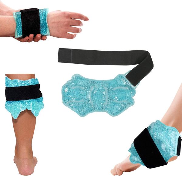 ankle/sport foot ice therapy wrap reusable cold ice gel pack with adjustable brace for sprained ankles, plantar fasciitis achilles tendoniti
ankle/sport foot ice therapy wrap reusable cold ice gel pack with adjustable brace for sprained ankles, plantar fasciitis achilles tendoniti