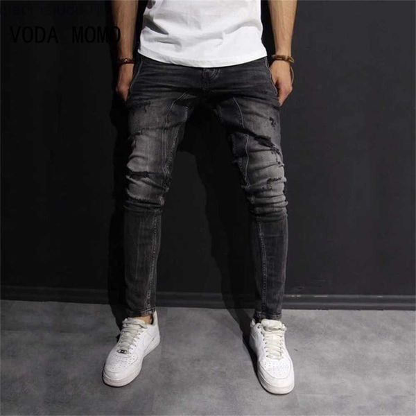 men's jeans men stretchy ripped skinny biker embroidery cartoon print jeans destroyed hole slim fit denim hip hop black jeans l230724, Blue 
men's jeans men stretchy ripped skinny biker embroidery cartoon print jeans destroyed hole slim fit denim hip hop black jeans l230724, Blue