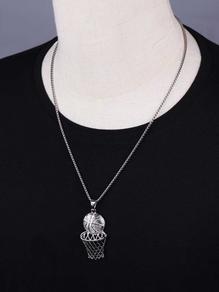 men's accessories fashionable and popular men basketball charm necklace alloy for jewelry gift and for a stylish look, Silver
men's accessories fashionable and popular men basketball charm necklace alloy for jewelry gift and for a stylish look, Silver