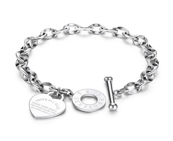 2021 arrival stainless steel chain bracelets engraved words personalized heart o letter love bible proverbs link bracelet w1280126, Black
2021 arrival stainless steel chain bracelets engraved words personalized heart o letter love bible proverbs link bracelet w1280126, Black