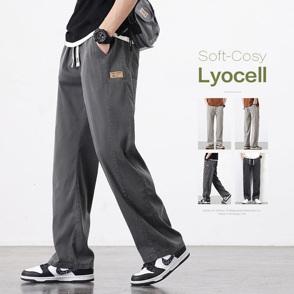 mens pants grey lyocell men thin drawstring elastic waist loose straight jogger fashion brand casual trousers male m4xl 230724, Black
mens pants grey lyocell men thin drawstring elastic waist loose straight jogger fashion brand casual trousers male m4xl 230724, Black