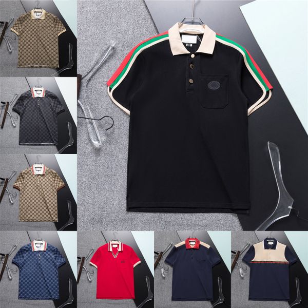 designer polo shirt summer men's polo cotton short sleeve breathable polo men streetwear man tees, White;black
designer polo shirt summer men's polo cotton short sleeve breathable polo men streetwear man tees, White;black