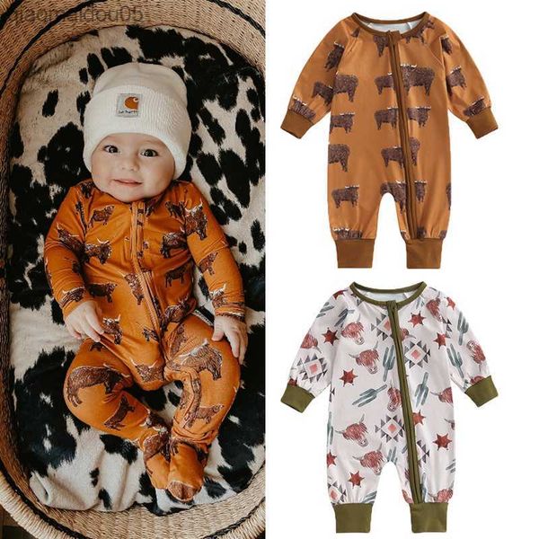 focusnorm 0-12m newborn baby girls boys cute romper long sleeve cow cattle head/cactus print zipper jumpsuit l230712, Blue
focusnorm 0-12m newborn baby girls boys cute romper long sleeve cow cattle head/cactus print zipper jumpsuit l230712, Blue