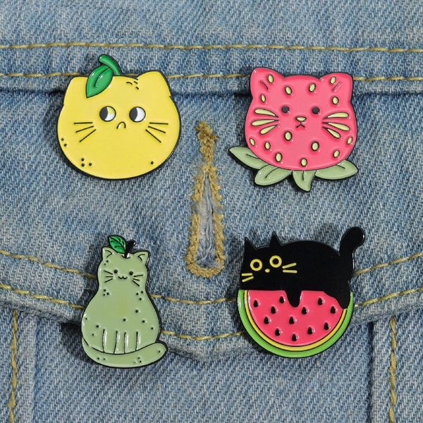 fruit cat enamel pins custom brooches lapel badges strawberry watermelon pear cat funny jewelry gift for kids friends, Blue
fruit cat enamel pins custom brooches lapel badges strawberry watermelon pear cat funny jewelry gift for kids friends, Blue