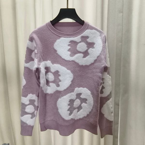 725 2023 autumn runway pullover brand same style pullover sweater pink black long sleeve crew neck fashion clothes womens qian688, White;black
725 2023 autumn runway pullover brand same style pullover sweater pink black long sleeve crew neck fashion clothes womens qian688, White;black