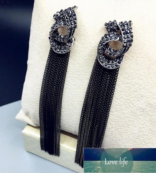 korean new luxury rhinestone vintage tassel drop earrings for women party jewelry black chains long dangle earrings statement fact7898612, Silver
korean new luxury rhinestone vintage tassel drop earrings for women party jewelry black chains long dangle earrings statement fact7898612, Silver