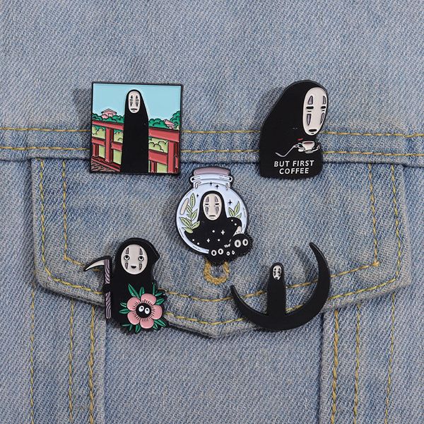 no face man enamel pins custom fun creative coffee first death brooches lapel badges cartoon movie jewelry gift for kids friends, Blue
no face man enamel pins custom fun creative coffee first death brooches lapel badges cartoon movie jewelry gift for kids friends, Blue