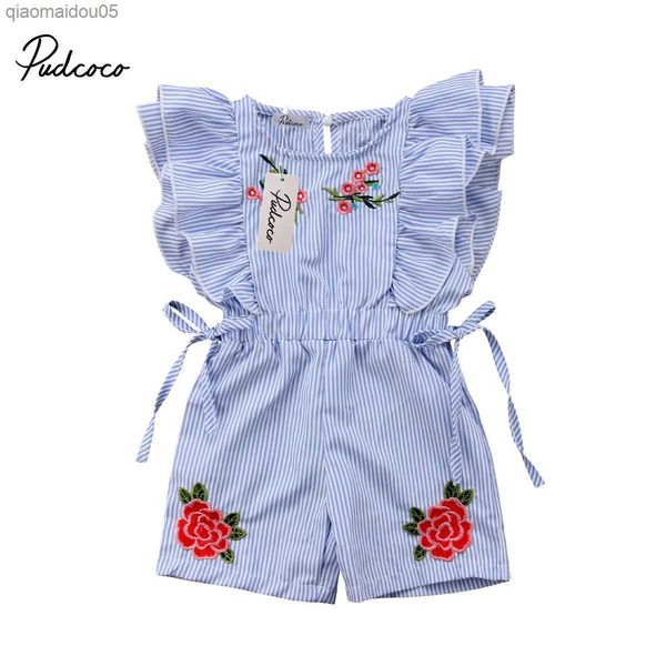 2018 brand new cute summer toddler baby girl romper short petal sleeve elastic waist floral print striped blue lace up jumpsuits l230712
2018 brand new cute summer toddler baby girl romper short petal sleeve elastic waist floral print striped blue lace up jumpsuits l230712