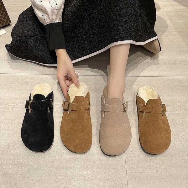 sandals winter velvet toe-covered slippers womens cork leisure lazy fuzzy half-drag fashion wear warm flat low cotton shoes 230417, Black
sandals winter velvet toe-covered slippers womens cork leisure lazy fuzzy half-drag fashion wear warm flat low cotton shoes 230417, Black