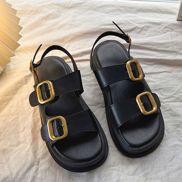 sandals gladiator platform women s 2023 summer women flat fashion casual metal buckle soft bottom ladies 230724, Black
sandals gladiator platform women s 2023 summer women flat fashion casual metal buckle soft bottom ladies 230724, Black