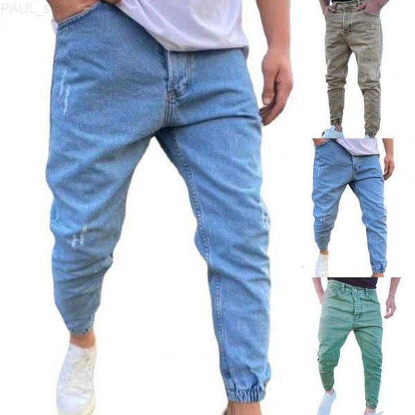 men's mens jeans autumn slim fit pure color casual elastic waist jeans beam foot trousers streetwear jogger denim pants male 230706 l23, Blue
men's mens jeans autumn slim fit pure color casual elastic waist jeans beam foot trousers streetwear jogger denim pants male 230706 l23, Blue