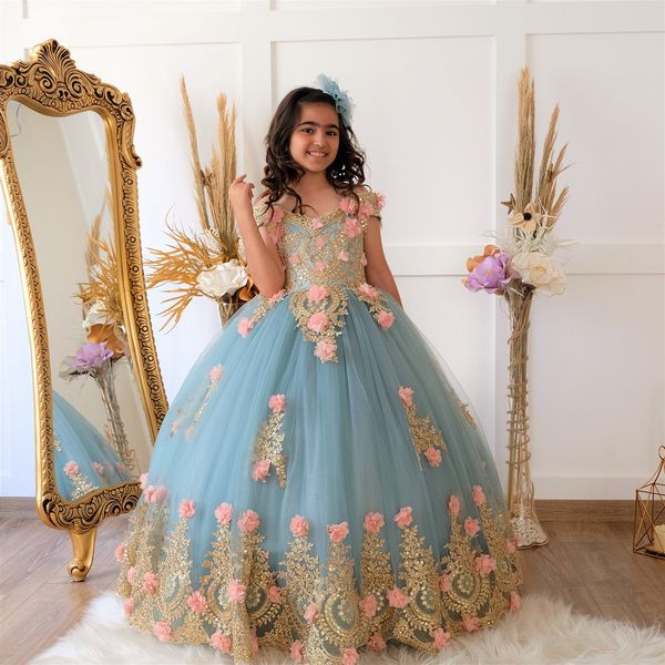 lovely blue ball gown flower girls dresses off the shoulder gold appliques kids birthday party dress pink color flower child prom gown, White;blue
lovely blue ball gown flower girls dresses off the shoulder gold appliques kids birthday party dress pink color flower child prom gown, White;blue
