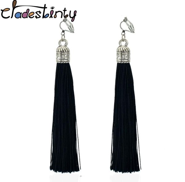 tassel clips earrings bohemia ethnic fringe long earring no hole indian jewelry non pierced ear clip cuff earings4707644, Silver
tassel clips earrings bohemia ethnic fringe long earring no hole indian jewelry non pierced ear clip cuff earings4707644, Silver