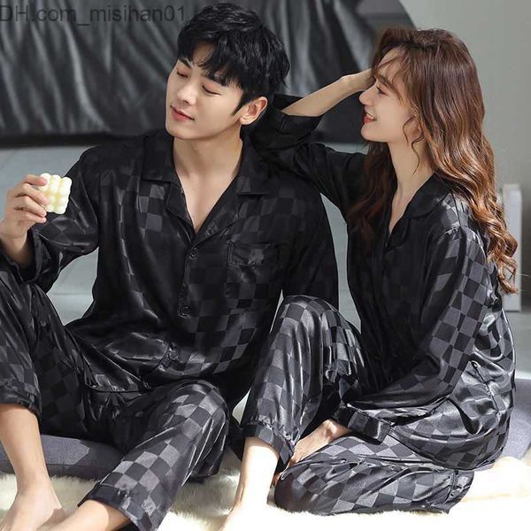 men's sleepwear couple pajama set men's pajamas lounge pajamas long sleeved pajamas trousers silk satin pajamas couple pajamas z23, Black;brown
men's sleepwear couple pajama set men's pajamas lounge pajamas long sleeved pajamas trousers silk satin pajamas couple pajamas z23, Black;brown