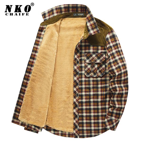 men's jackets men casual jacket autumn winter windproof fleece thick warm jacket coat mens brand outwear fashion lattice jacket men 230, Black;brown
men's jackets men casual jacket autumn winter windproof fleece thick warm jacket coat mens brand outwear fashion lattice jacket men 230, Black;brown
