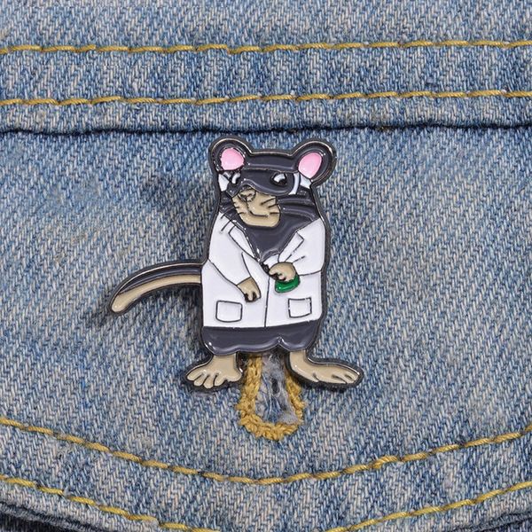 scientist rat enamel pins custom researchers brooches lapel badges cartoon animal job jewelry gift for kids friends, Blue
scientist rat enamel pins custom researchers brooches lapel badges cartoon animal job jewelry gift for kids friends, Blue