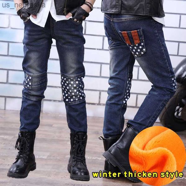 new brand winter boys jeans thicken boys jeans warm kids trousers elastic waist demin pants for children causal baby boy jeans l230518, Blue
new brand winter boys jeans thicken boys jeans warm kids trousers elastic waist demin pants for children causal baby boy jeans l230518, Blue